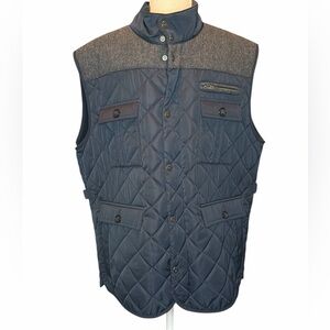 Men's Daniel Cremieux Quilted Navy wool blend Vest